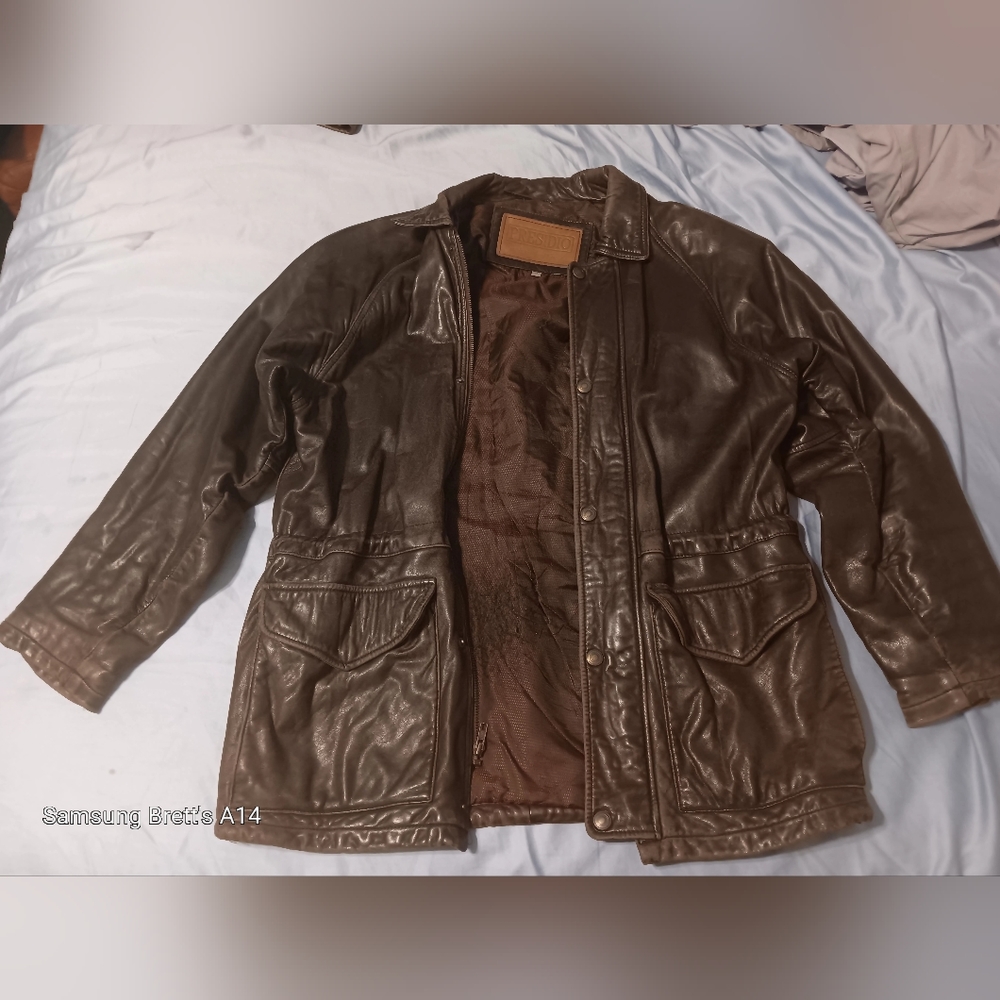 Genuine leather Presidio jacket